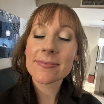 Megan Maier Artistry - Bride hair and makeup done by Megan Maier for 10/21/23 wedding. Photo taken at 1am, makeup held up great! (bride already undid hairdo prior) - Makeup Artists Near Me