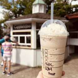 Brick Walk Cafe - Venti white mocha Frappuccino.
