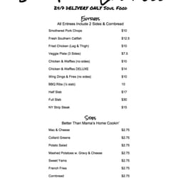 24 Hour Soul Food Express - Call and Order Today!