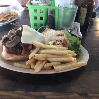 Cheeseburger in Paradise - SMOB burger. Swiss Mushroom Onion Bacon - Burgers Near Me - Christiansted, Virgin Islands Cheeseburger in Paradise - SMOB burger. Swiss Mushroom Onion Bacon - Burgers Near Me - Christiansted, Virgin Islands