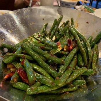 Old Li's Restaurant - Green beans AFTER we already ate half of the dish. - Chinese Near Me - North Charleston, South Carolina