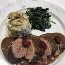 Duck breast . Moist and flavorful