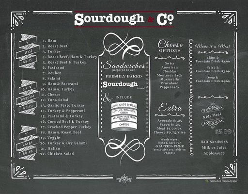Menu photo 8 Sourdough & Co Roseville, CA