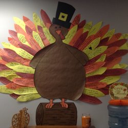 Joy of Life Chiropractic Clinic - Our Gratitude Turkey! Sharing what we are thankful for!