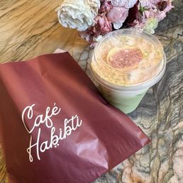 Fig matcha latte