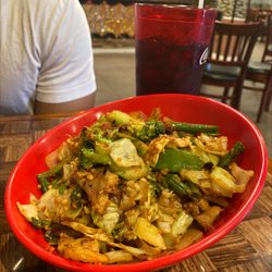 Khan Mongolian Grill - Lower carb option with cabbage as base!