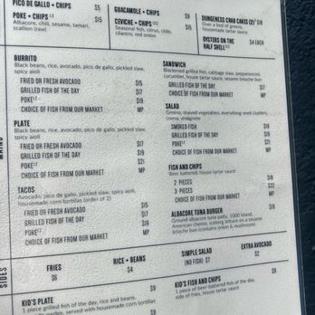 Hook Fish - The hook fish menu outside the venue - Seafood Near Me - San Francisco, California Hook Fish - The hook fish menu outside the venue - Seafood Near Me - San Francisco, California