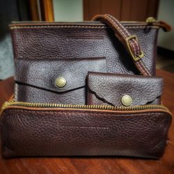 Portland Leather Goods - Growing my little cold brew family. Added the Mini Daisy Wallet and Sidekick Pouch