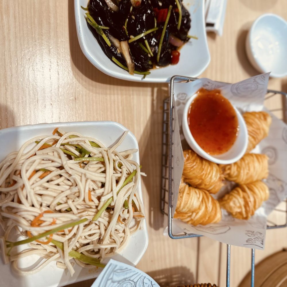 Seven Grams - Shredded Bean Curd  Black Fungus Salad  Potato String Shrimp 5pcs - Chinese Near Me - Rancho Cucamonga, California
