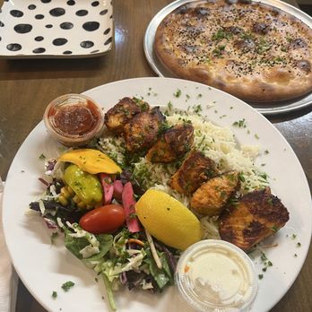 Sofra Grill - Salmon plate and sofra bread - Mediterranean Near Me - South San Francisco, California