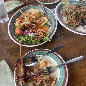NaraDeva Thai Restaurant - Crispy Duck, pork skewers and Thai Basil Fried Rice - Thai Near Me - Orlando, Florida