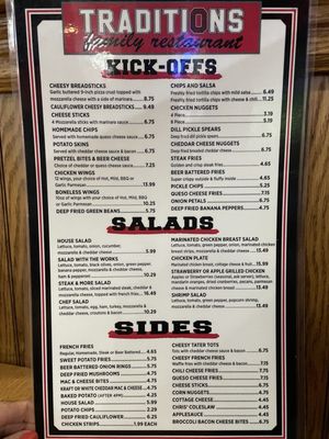 Menu photo 1 Traditions Woodsfield, OH
