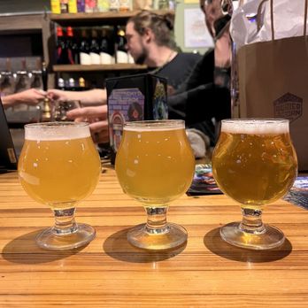 Buried Acorn Brewing Company - three glasses of beer - Brewpubs Near Me - Syracuse, New York Buried Acorn Brewing Company - three glasses of beer - Brewpubs Near Me - Syracuse, New York