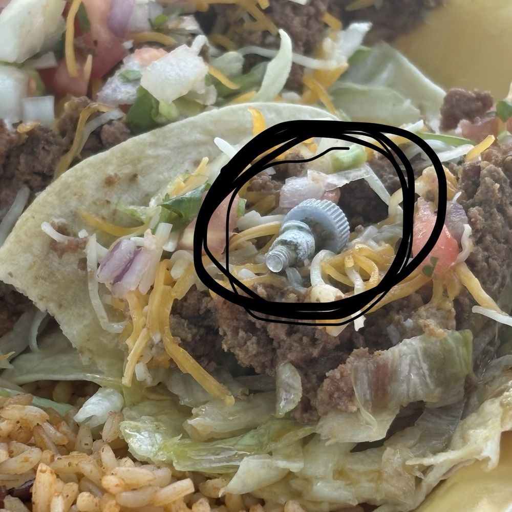 Foreign object found in food at Tortuga Jacks Jekyll Island. Foreign object found in food at Tortuga Jacks Jekyll Island.