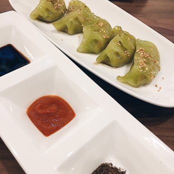Water's Table - Veggie potstickers were green! So fun :) - New American Near Me - Renton, Washington Water's Table - Veggie potstickers were green! So fun :) - New American Near Me - Renton, Washington