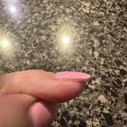 Angel Tips Nailspa - Nail polish wasn't even applied correctly! And I love they have their website blocked to even post a legit review! AWFUL OVERPRICED