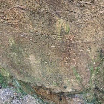 Natural Bridge Park - Old graffiti - 1891 date clearly visible. - Parks Near Me - Natural Bridge, Alabama