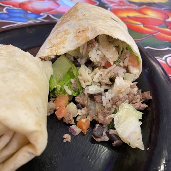 Cactus Grill - Steak Burrito (after a bite) - Mexican Near Me - Manassas, Virginia