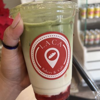 La Ca Bakery & Cafe - strawberry matcha - Vietnamese Near Me - Hayward, California