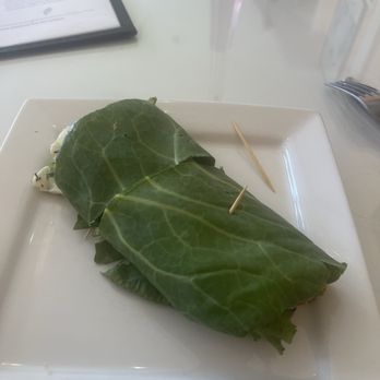 Lov'n It Live - Collard green wrap - tastier than I imagined! - Live/Raw Food Near Me - East Point, Georgia