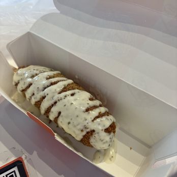 Two Hands Fresh Corn Dogs - Phoenix - Two hands dog half sausage and 1/2 mozzarella. It has their special seasoning and ranch. And, it's surprisingly good! - Hot Dogs Near Me - Phoenix, Arizona Two Hands Fresh Corn Dogs - Phoenix - Two hands dog half sausage and 1/2 mozzarella. It has their special seasoning and ranch. And, it's surprisingly good! - Hot Dogs Near Me - Phoenix, Arizona