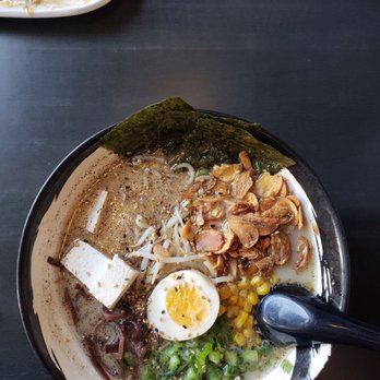 Ozeki - Kuro ramen with tofu and lots of garlic - Sushi Bars Near Me - Southlake, Texas