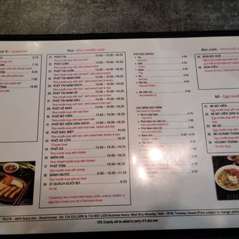 Pho 79 - Menu 1 - Vietnamese Near Me - Westminster, California Pho 79 - Menu 1 - Vietnamese Near Me - Westminster, California