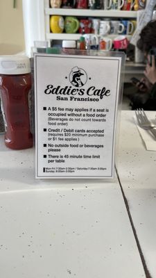 Menu photo 3 Eddie's Cafe San Francisco, CA