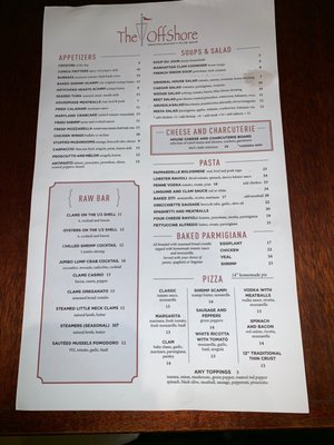 Menu photo 6 The Offshore Restaurant & Bar Point Pleasant Beach, NJ