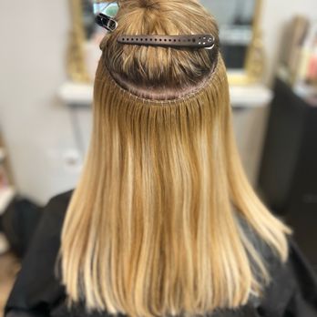 1 of 1 Beauty Blendz - 1 row of 16" weft sewn in for extra volume - Hair Extensions Near Me - Keller, Texas 1 of 1 Beauty Blendz - 1 row of 16" weft sewn in for extra volume - Hair Extensions Near Me - Keller, Texas