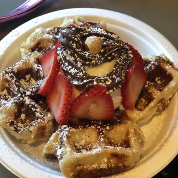 Little Gem Belgian Waffles - Nutella, strawberries and ice cream - Desserts Near Me - Berkeley, California Little Gem Belgian Waffles - Nutella, strawberries and ice cream - Desserts Near Me - Berkeley, California