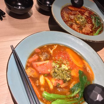 Four Four South Village - Tomato beef noodle soup - Taiwanese Near Me - Toronto, Ontario Four Four South Village - Tomato beef noodle soup - Taiwanese Near Me - Toronto, Ontario
