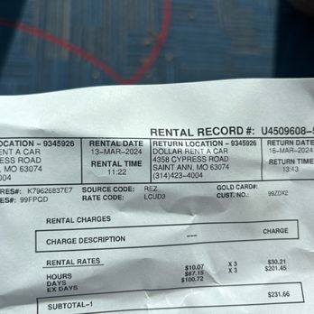 Dollar Car Rental - Rental record - Car Rental Near Me - Saint Ann, Missouri Dollar Car Rental - Rental record - Car Rental Near Me - Saint Ann, Missouri