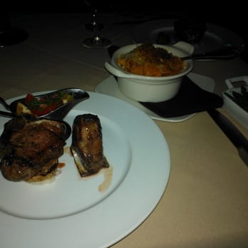 Queensview Steakhouse - The lamb chops with sides of asparagus and mac and cheese - Steakhouses Near Me - Long Beach, California