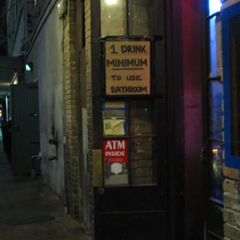 The Alibi - Note hole in door where lock used to be - Dive Bars Near Me - New Orleans, Louisiana The Alibi - Note hole in door where lock used to be - Dive Bars Near Me - New Orleans, Louisiana