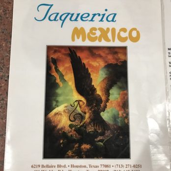 Taqueria Mexico - one of my favorite menu covers - Tex-Mex Near Me - Houston, Texas Taqueria Mexico - one of my favorite menu covers - Tex-Mex Near Me - Houston, Texas