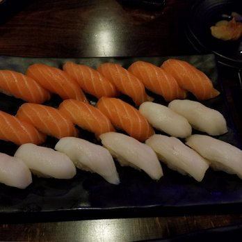 Rakuzen - Salmon and White Tuna - Sushi Bars Near Me - Brooklyn, New York