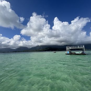 Captain Bruce - Barge with all the sea toys - paddle boards, floaties, pad to lay out on. - Boat Charters Near Me - Kaneohe, Hawaii Captain Bruce - Barge with all the sea toys - paddle boards, floaties, pad to lay out on. - Boat Charters Near Me - Kaneohe, Hawaii