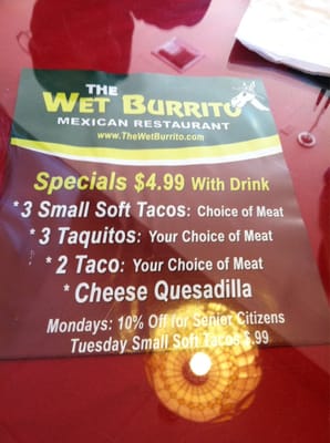 Menu photo 4 The Wet Burrito Brea, CA Menu photo 4 The Wet Burrito Brea, CA