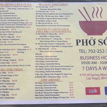 Pho So 1 - Menu June 2022 - Vietnamese Near Me - Las Vegas, Nevada Pho So 1 - Menu June 2022 - Vietnamese Near Me - Las Vegas, Nevada