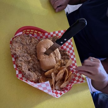 Chubby's Restaurant - Tenderloin and homemade chips - Southern Near Me - Sevierville, Tennessee
