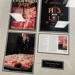 a pizza being cut and displayed