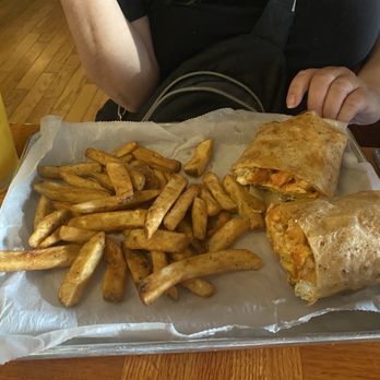 Cristy's Madison, Restaurant & Bar - Chicken buffalo wrap with french fries - American Near Me - Madison, Connecticut Cristy's Madison, Restaurant & Bar - Chicken buffalo wrap with french fries - American Near Me - Madison, Connecticut