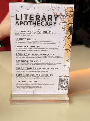 Menu photo 1 Manuscript Tacoma, WA