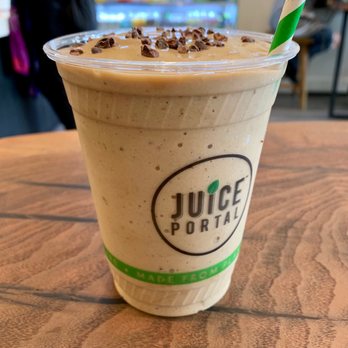 Juice Portal - Cocoa Bliss - Banana, Cacao Powder, Cacao Nibs, Ashwagandha, Himalayan Pink Salt, and Oat Milk - Juice Bars & Smoothies Near Me - San Francisco, California