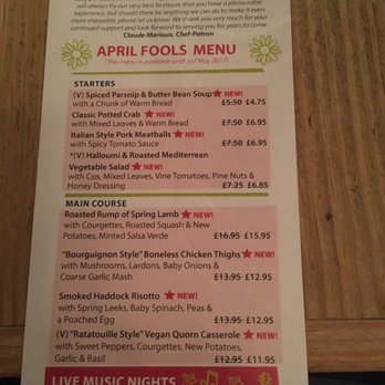 Tummies Bistro - Seasonal Menu - Bars Near Me - Cippenham, SLG