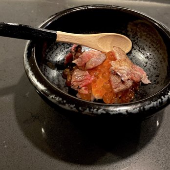 Kawa Omakase - Torched wagyu, toro, salmon roe over rice - Sushi Bars Near Me - New York, New York Kawa Omakase - Torched wagyu, toro, salmon roe over rice - Sushi Bars Near Me - New York, New York