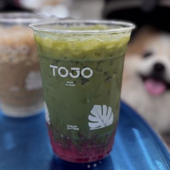 TOJO Coffee Tea House - Strawberry Matcha Latte ($7.75) + Saigon Classic, cà phê sữa đá ($6.55) - Juice Bars & Smoothies Near Me - San Jose, California