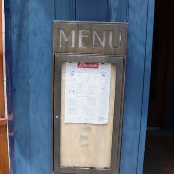 Le Diplomate - Menu outside - Brasseries Near Me - Washington, DC, District of Columbia
