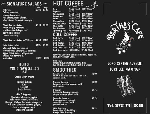 Menu photo 2 Bertha's cafe Fort Lee, NJ Menu photo 2 Bertha's cafe Fort Lee, NJ